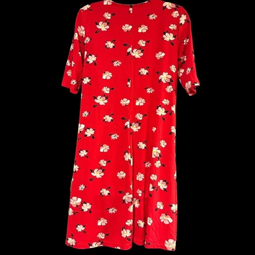 NWT Old Navy Pink Floral Dress - Size Small, White and Blush Flowers - Picture 2 of 3